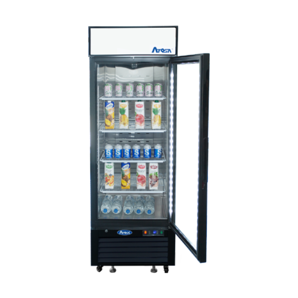 MCF8722GR — Black Cabinet One (1) Glass Door Merchandiser Cooler - Image 3