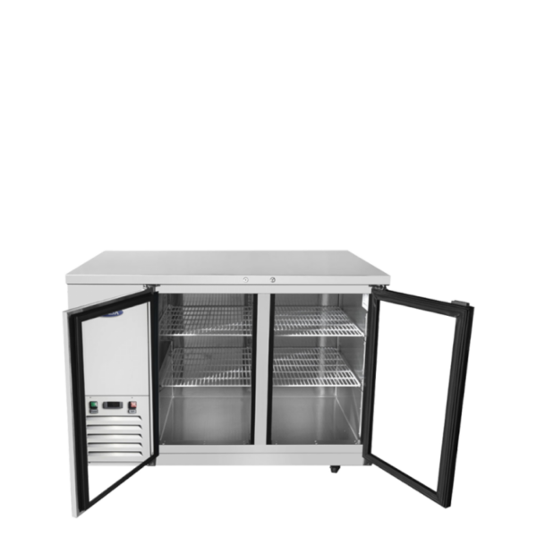 Atosa SBB48GGRAUS1 — 48″ Shallow Depth Back Bar Cooler with Glass Doors - Image 2