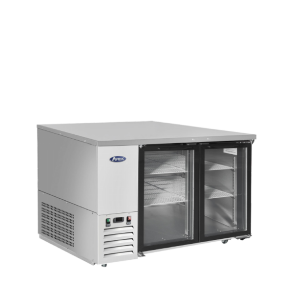 Atosa SBB48GGRAUS1 — 48″ Shallow Depth Back Bar Cooler with Glass Doors - Image 3