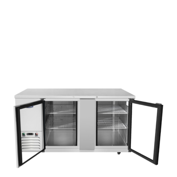 Atosa SBB69GGRAUS1 — 69″ Shallow Depth Back Bar Cooler with Glass Doors - Image 2