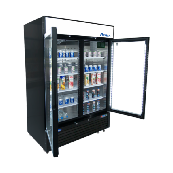 MCF8721ES — Black Cabinet Two (2) Glass Door Merchandiser Freezer - Image 2