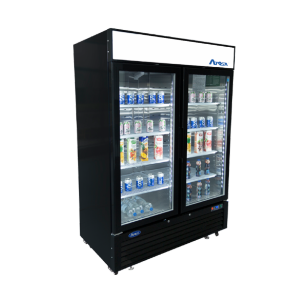 MCF8721ES — Black Cabinet Two (2) Glass Door Merchandiser Freezer - Image 3