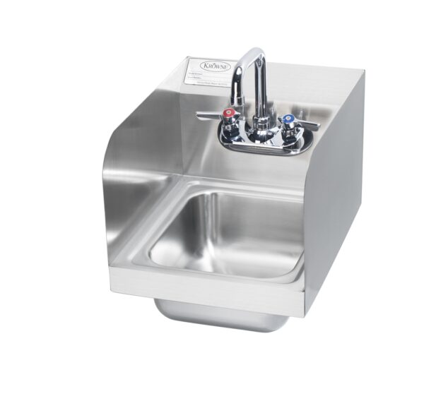 HS-30L- Krowne 12"W Hand Sink with Side Splashes