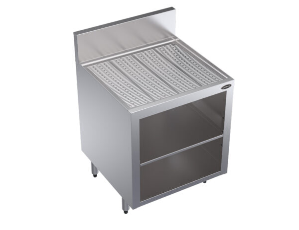 KR24-GSB3- Krowne Royal Series 24"L x 24"D Glass Storage Cabinet with Middle Shelf